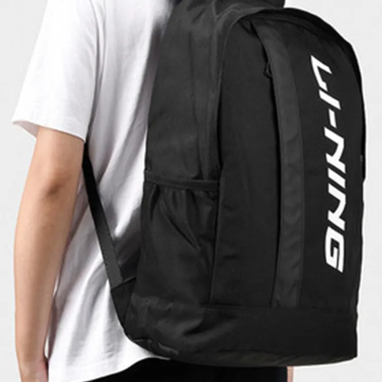 LiNing Polyester Backpack Regular Unisex Black-4