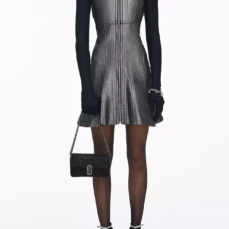 MARC JACOBS The Rhinestone J Marc Mini Shoulder Bag-6