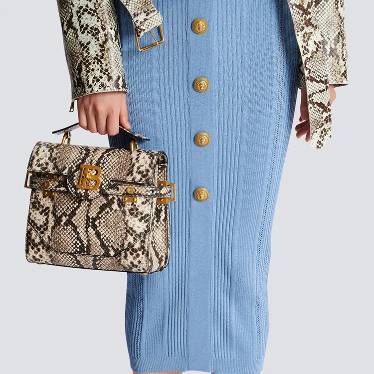 BALMAIN Embossed B-Buzz 23 Tote Bag-7