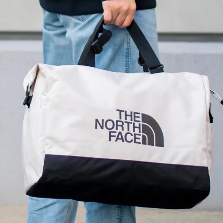 THE NORTH FACE Polyester Luggage Bag Handbag Regular Unisex Ecru-6