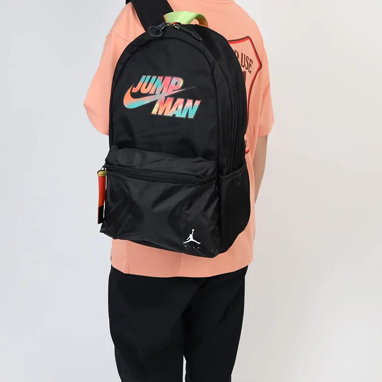Jordan Polyester Backpack Medium Size Unisex Jet Black-4