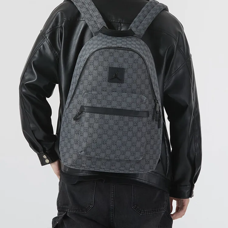 Jordan Polyester Backpack Medium Size Unisex Gray/Smoke Gray-4