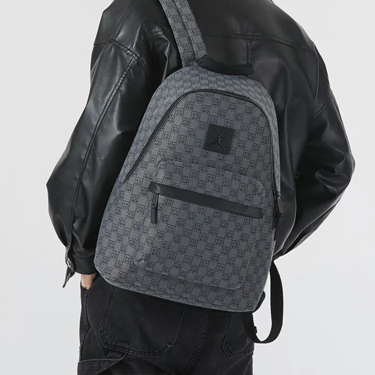 Jordan Polyester Backpack Medium Size Unisex Gray/Smoke Gray-3