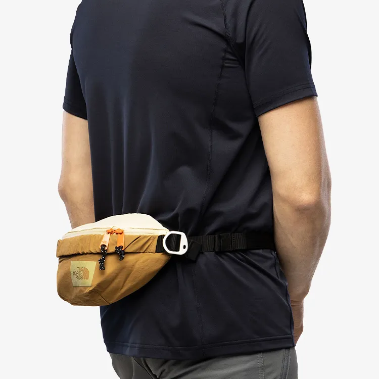 THE NORTH FACE Recycled Nylon One Shoulder Crossbody Fanny Pack Regular Unisex Brown-4