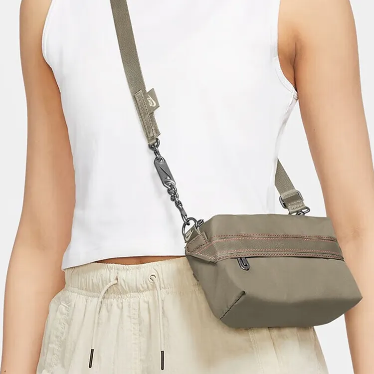 Nike Polyester Shoulder Bag Crossbody Bag Unisex Olive Green-3