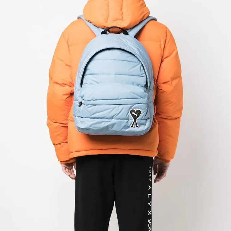 PUMA AMI Collaboration Fabric Backpack Regular Unisex Blue-3