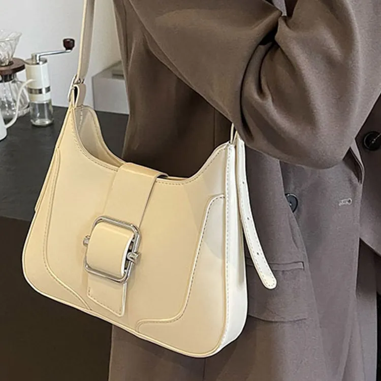 Duoluplo Doron Paul PU Shoulder Bag, Tote Bag, Shopping Bag, Crossbody Bag Regular Women's Silver/Ecru/Black/Coffee-7