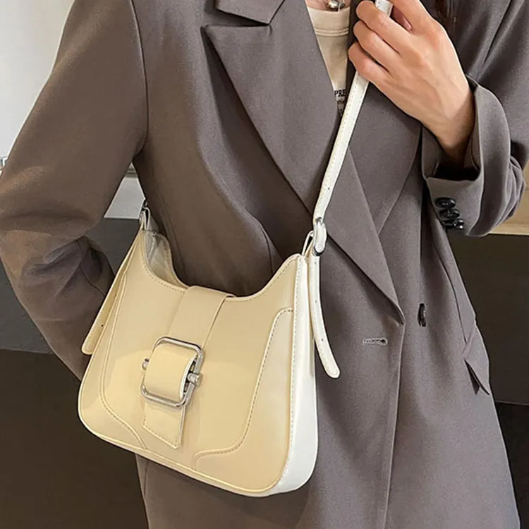 Duoluplo Doron Paul PU Shoulder Bag, Tote Bag, Shopping Bag, Crossbody Bag Regular Women's Silver/Ecru/Black/Coffee-8