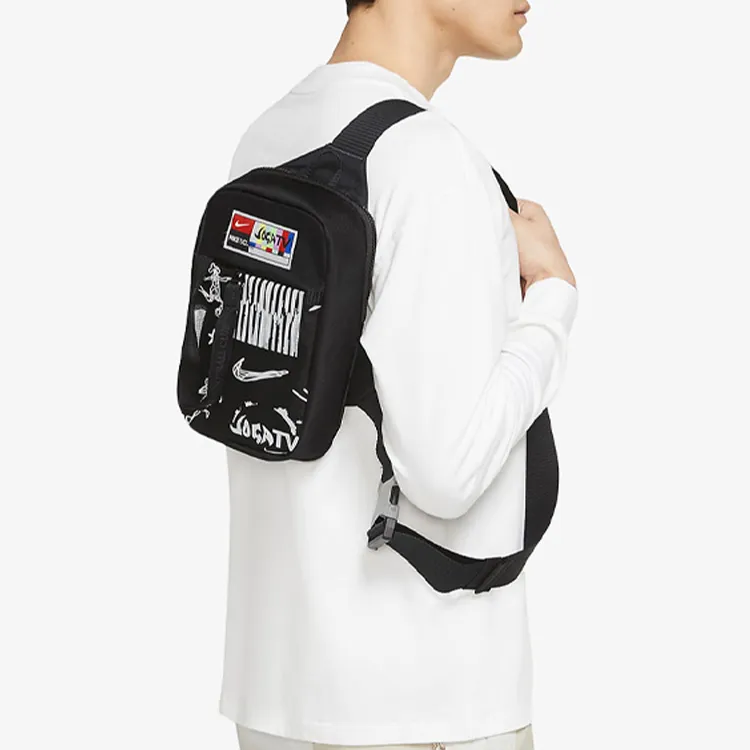 Nike Fabric Crossbody Bag, Sling Bag, Fanny Pack Regular Unisex Black-4