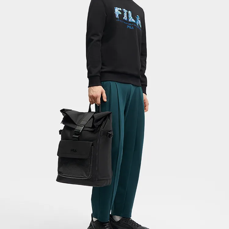 FILA Fabric Backpack Men's Jet Black-4