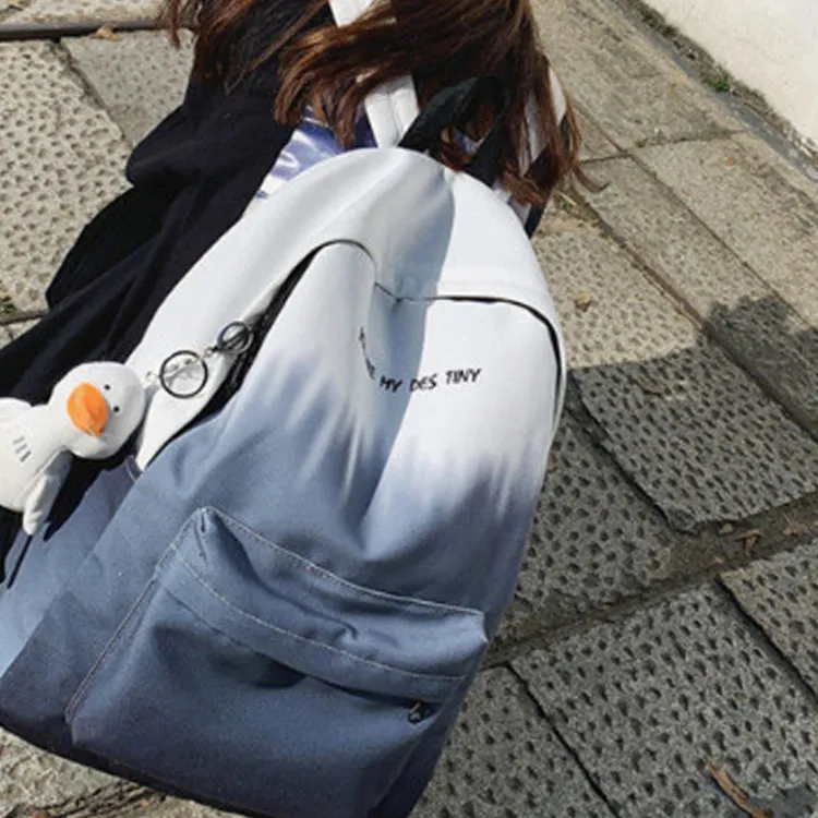 GEERDUN Canvas Backpack Regular Unisex Green/Blue/Khaki/Gray-3