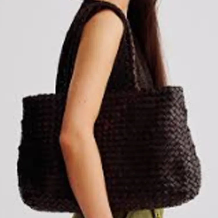THE ROW Raffia Fiber Tote Bag, Shopping Bag, Handbag, Shoulder Bag Women's Brown-5