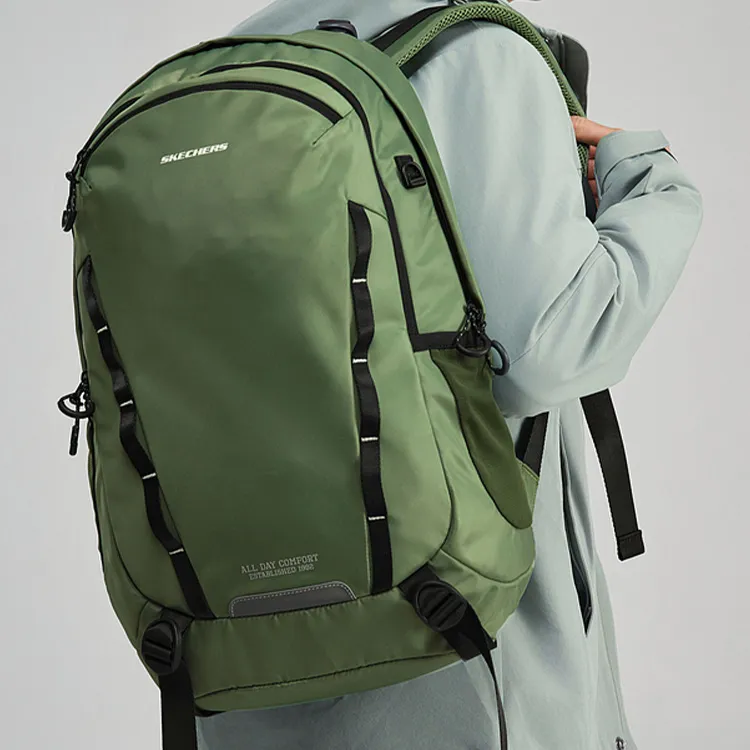 Skechers Fabric Backpack Regular Unisex Stone Green-4