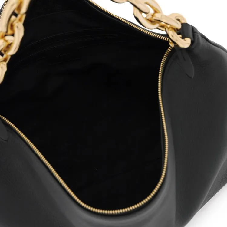 KHAITE Calfskin One Shoulder Handbags Women's Black-3