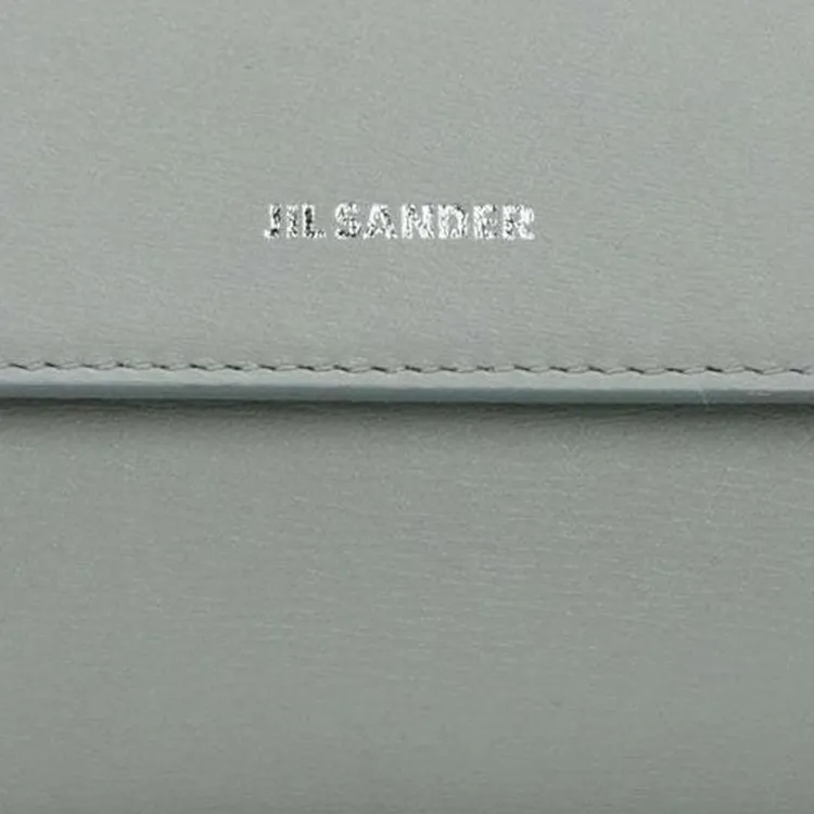 JIL SANDER Leather Wallet Women's Green & Sea Foam-2
