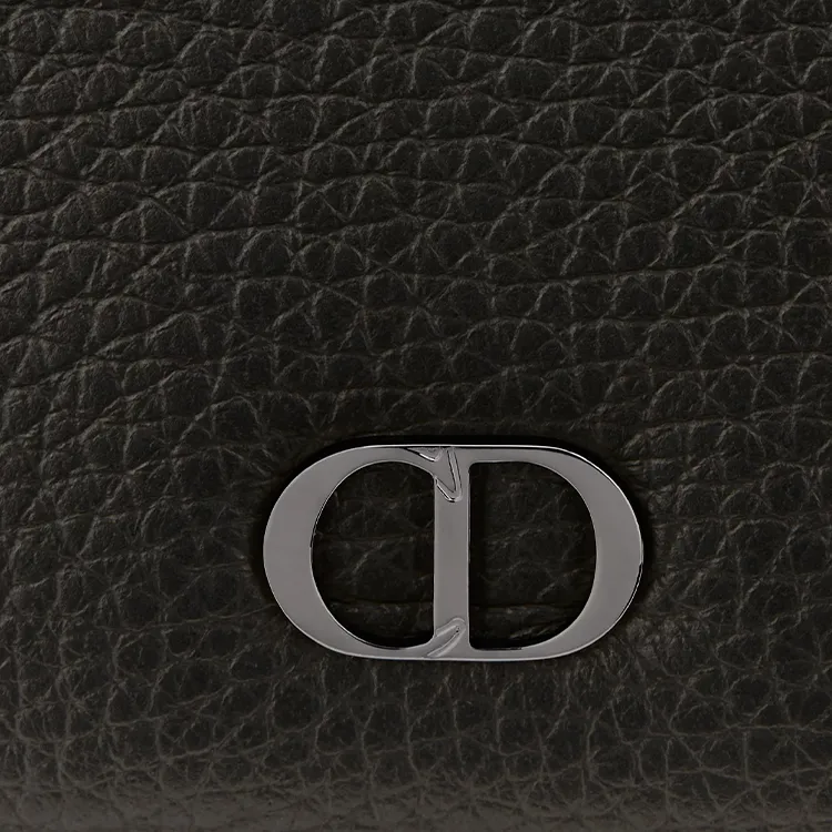 DIOR Cow Leather Passport Holder Regular Men's Black-4