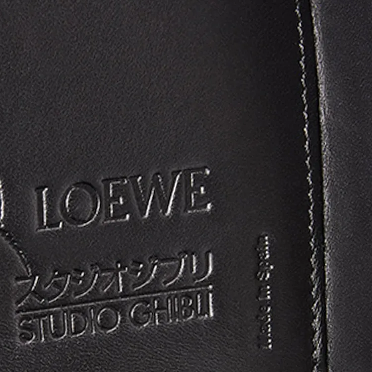 LOEWE Heel Calfskin Shoulder Bag Crossbody Bag Mini Women's Black-4