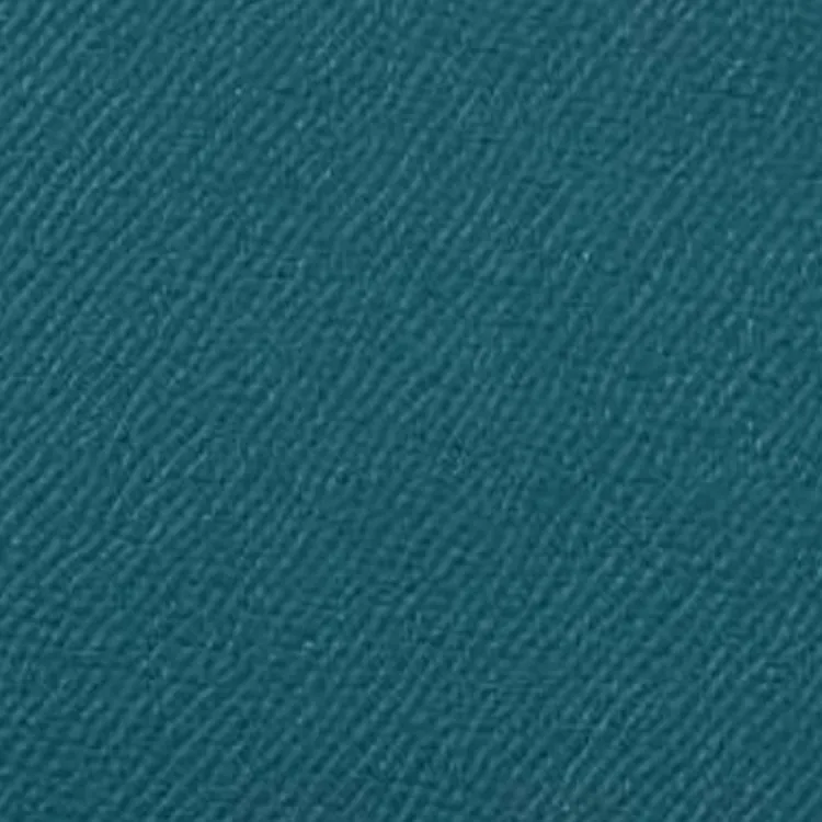 HERMES Citizen Twill Epsom Calfskin Wallet Regular Men's Blue-2