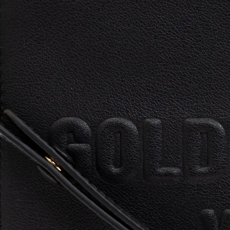 Golden Goose Logo Embossed Zipped Clutch Bag-4