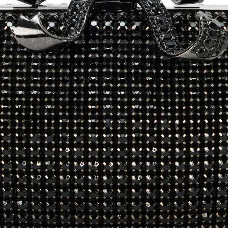 Self portrait Crystal Box Clutch Bag-5