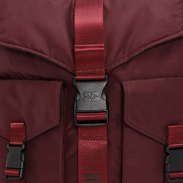 GANNI Buckled Tech Backpack-1