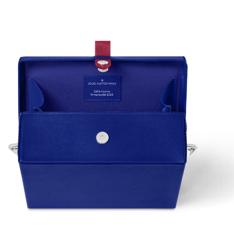 LOUIS VUITTON Shopper Clutch Blue-3