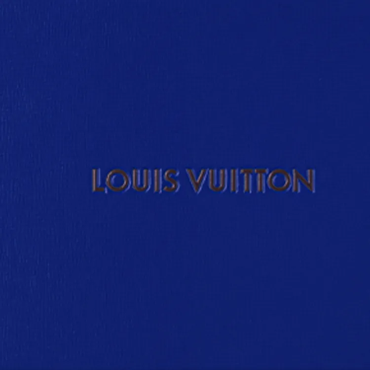 LOUIS VUITTON Shopper Clutch Blue-5
