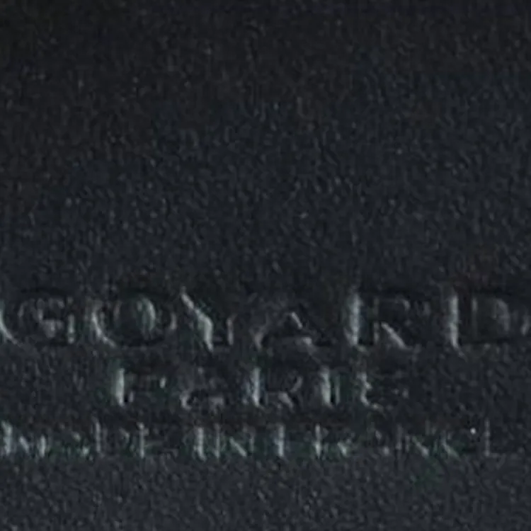 GOYARD Canvas With Calfskin Card Holder Wallet Unisex Black-3