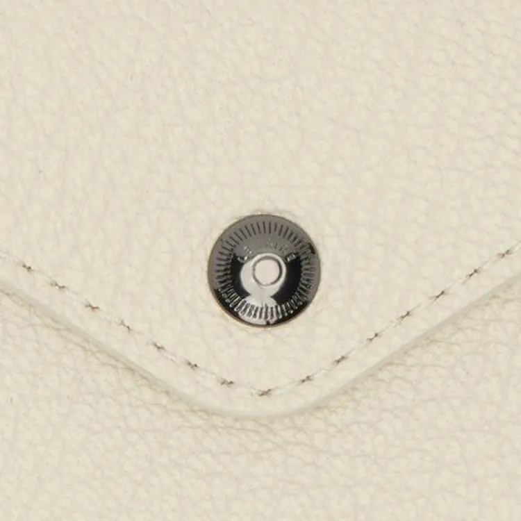 Lemaire Goatskin Envelope Bag Coin Purse Men's Gray White-2