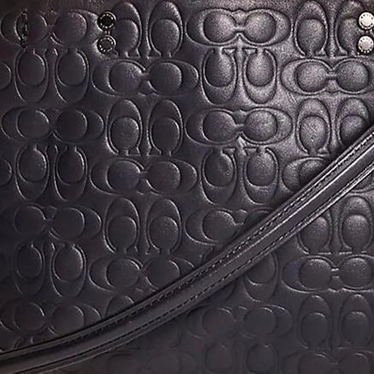 COACH Rogue Leather Tote Bag Shopping Bag Shoulder Bag Crossbody Bag Handbag Medium Size Women's Navy-2