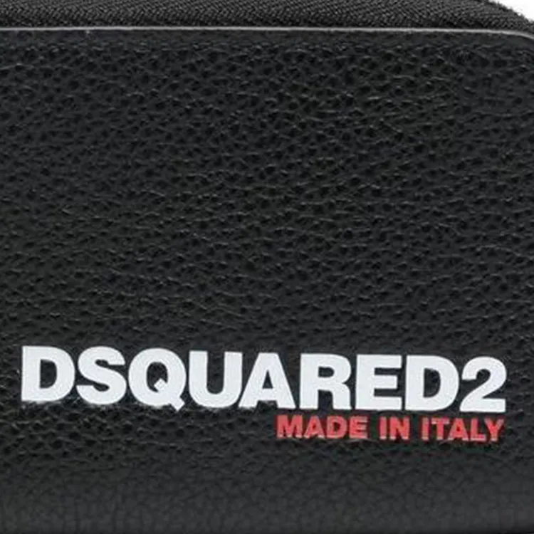 DSQUARED 2 Logo print Zip up Wallet-3