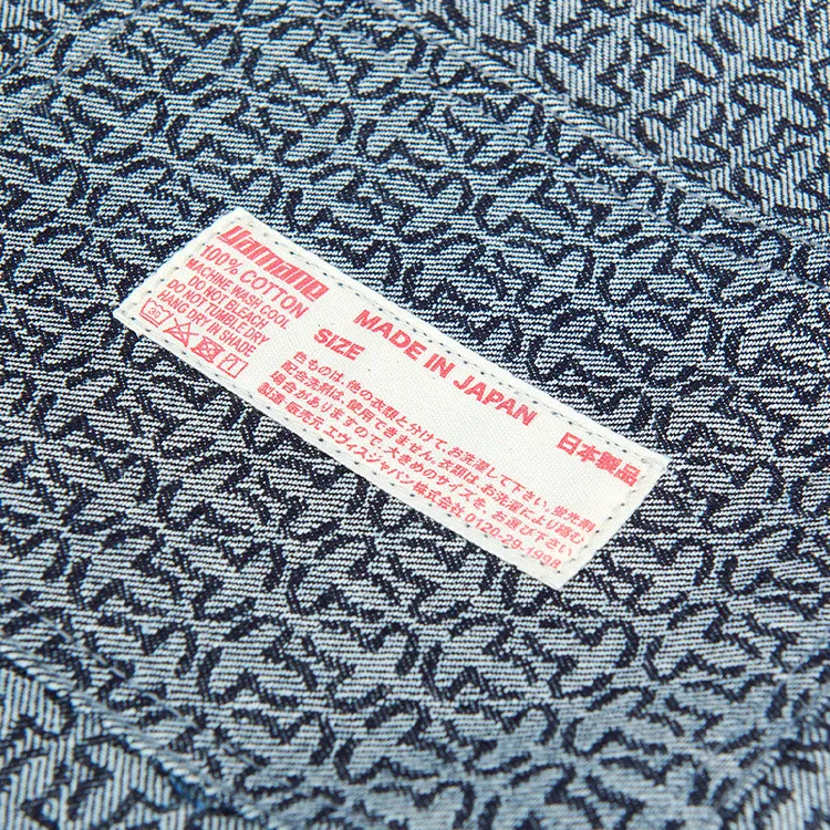 EVISU Denim Tote Bag Shopping Bag Handbag Regular Unisex Blue-4