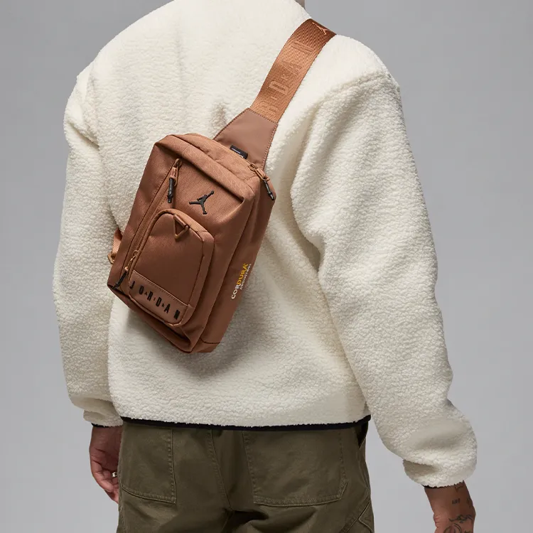 Jordan Polyester Sling Bag Men's Fungal Brown-4