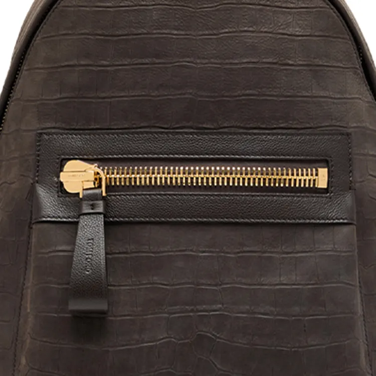 TF Leather Backpack Men's Brown-4