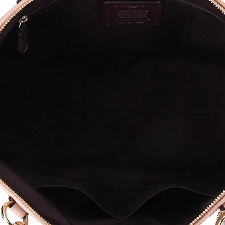 COACH Ava Leather Tote Bag Handbag Shoulder Bag Women's Beige Brown Color-5