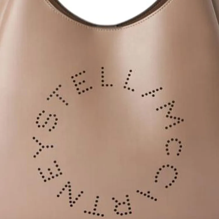Stella McCartney PU Tote Bag Shopping Bag Handbag Shoulder Bag Women's Brown-4