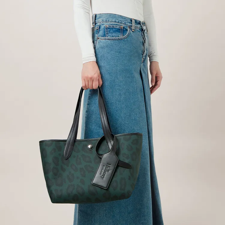Mulberry Calfskin Tote Bag Shopping Bag Handbag Small Size Women's Jasper-5