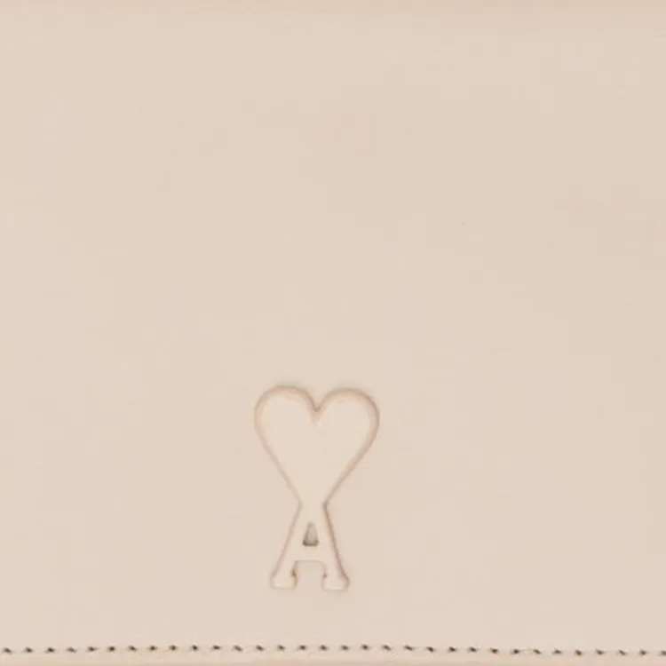 AMIPARIS Leather Wallet Women's Cream-3