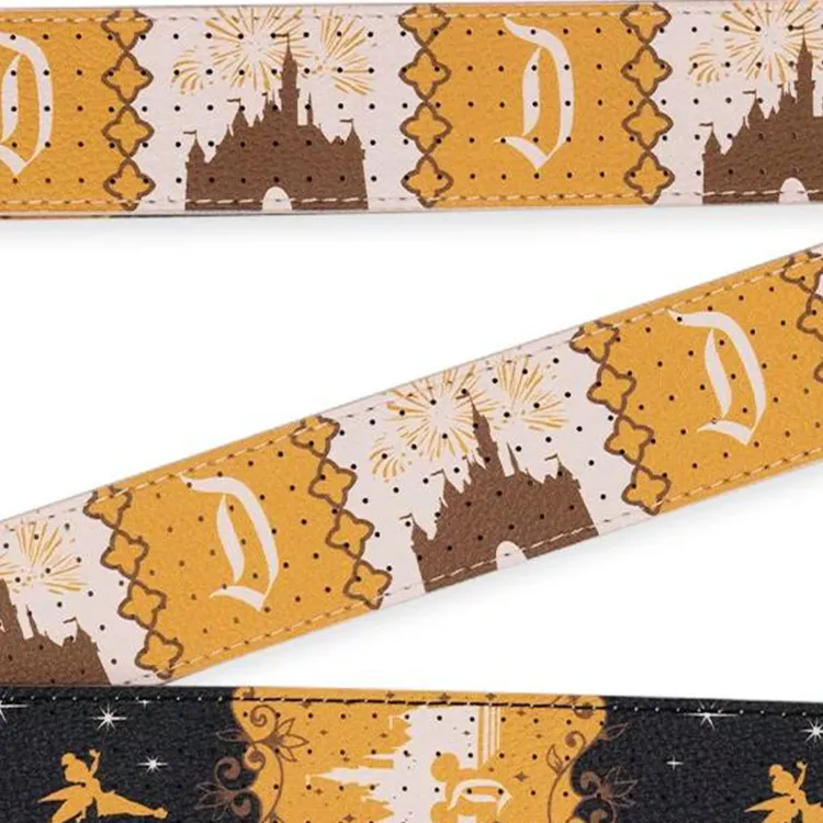 Disney PVC Bag Shoulder Strap Unisex Yellow & Black-3