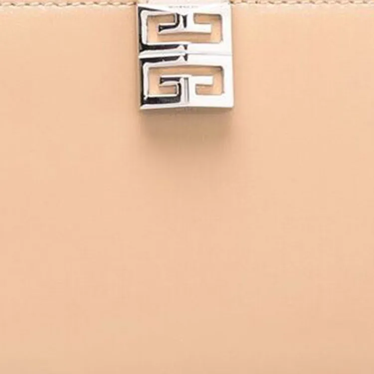 Givenchy 4G Cow Leather Card Holder Wallet Women's Nude-4
