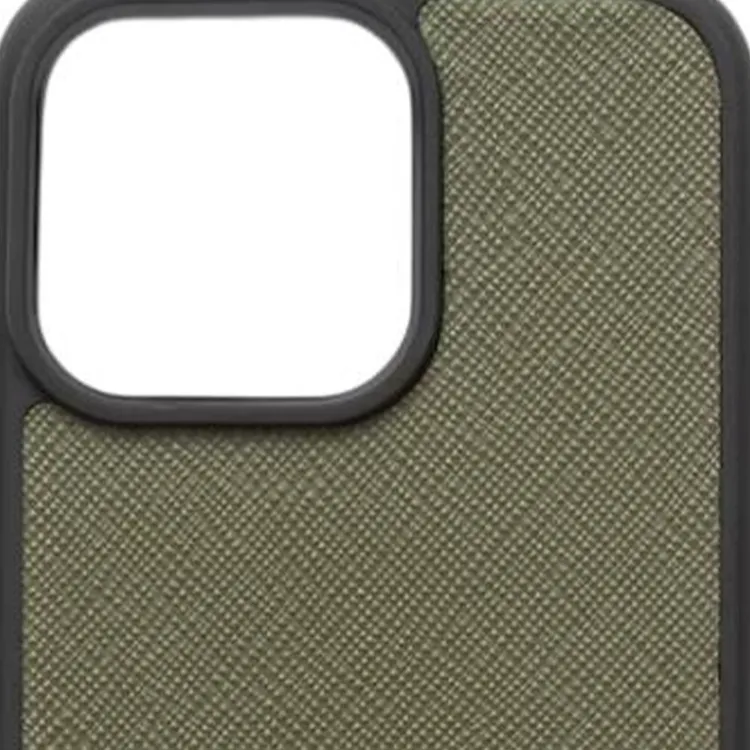 PRADA Saffiano Leather IPhone 15 Pro Max Case And Bag Accessory Men's Green-3