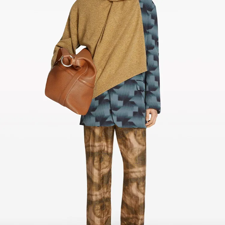 DRIES VAN NOTEN Slouchy Leather Tote Bag-4
