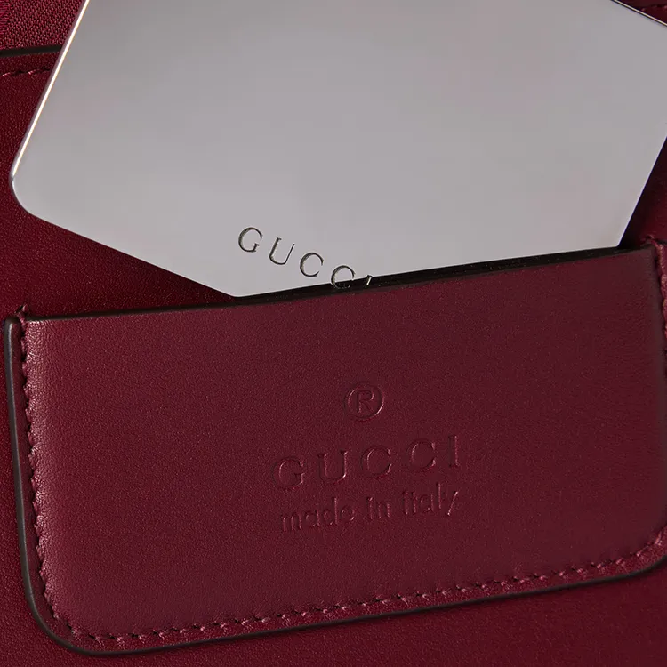 GUCCI Canvas Shoulder Bag Small Size Women's Red-7