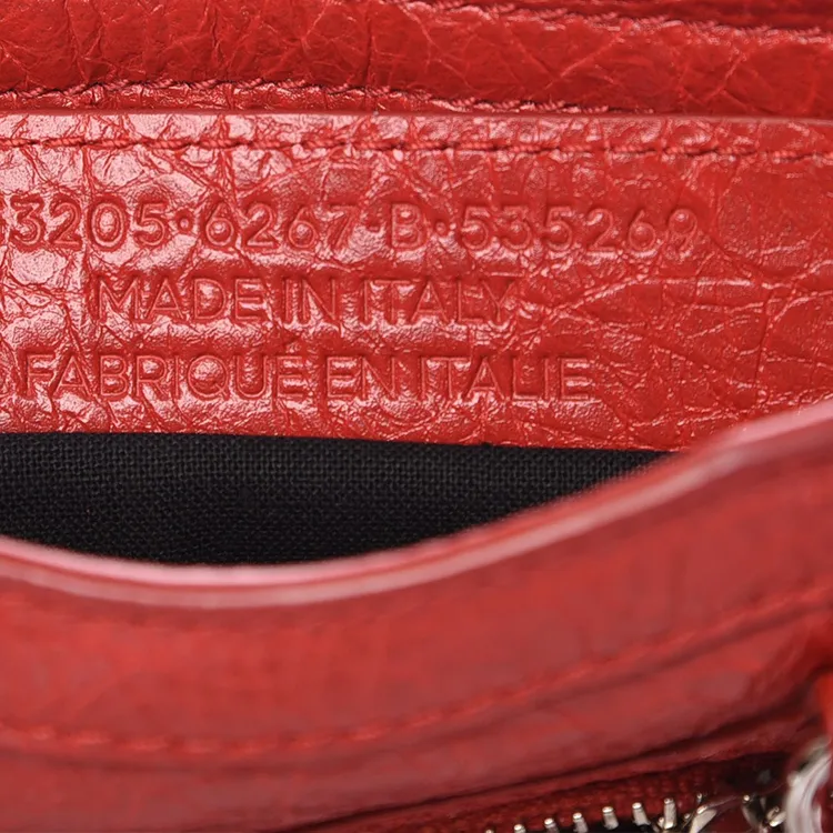 Balenciaga Neo Cagole City Sheepskin Shoulder Bag Crossbody Bag Handbag Women's Red-4
