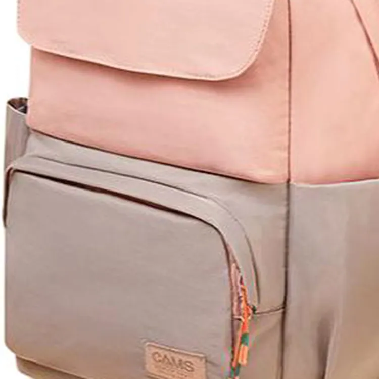 CAMS Fabric Backpack Unisex Pink Peach-2