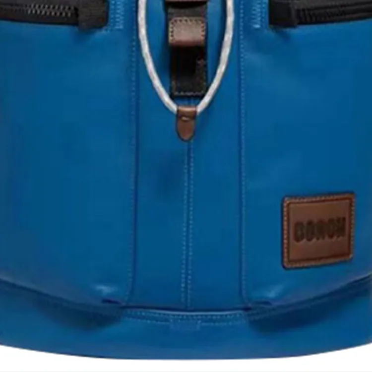COACH Smooth Leather Backpack Large Size Men's Blue-3