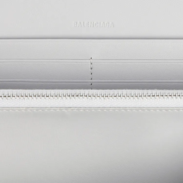 Balenciaga Le City Lambskin Wallet Women's Silver-3