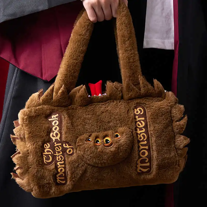 MINISO Fabric Handbag Unisex Brown-4