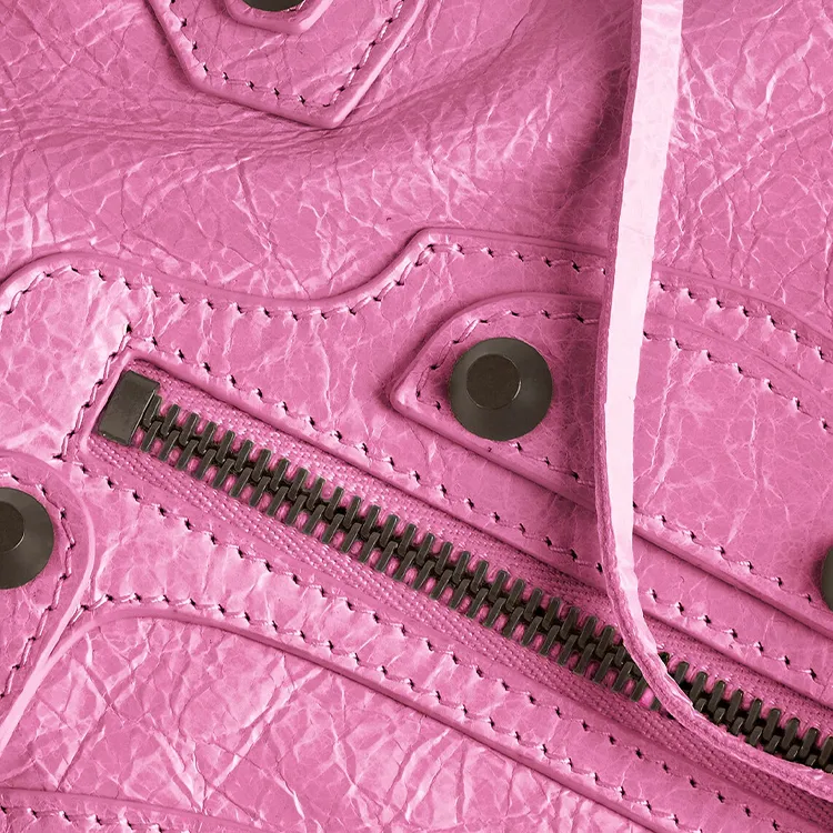 Balenciaga Le City Lambskin One Shoulder Handbags Mini Women's Pink-4