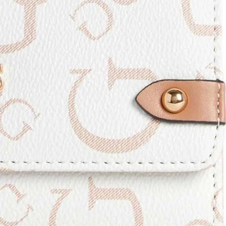 GUESS Artificial Leather Clutch Unisex White-4